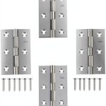 QANQIUPLE Stainless Steel Hinge 3 Inch Door Mount Polished-0