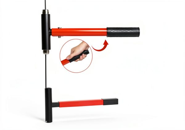 Bearfire Door Hinge Tool Heavy Duty Steel Ergonomic Handle-3