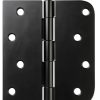 HOSOM Door Hinges Iron Removable Pin Matte Black-0