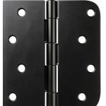 HOSOM Door Hinges Iron Removable Pin Matte Black-0