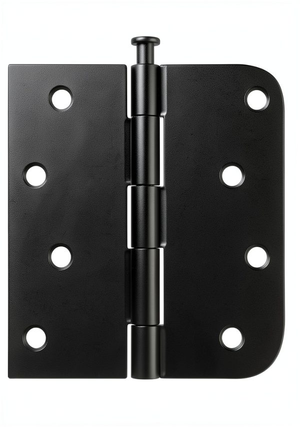 HOSOM Door Hinges Iron Removable Pin Matte Black-0