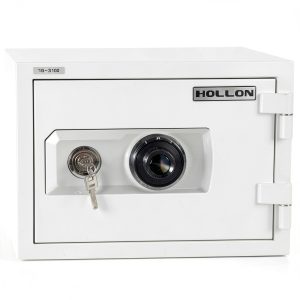Fireproof Home Safe Hollon HS-310D 2‑Hour UL Rated Wall Safe Gray-0