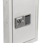 Digital Electronic Wall Safe Able Off White Heavy Duty Steel Recessed-0
