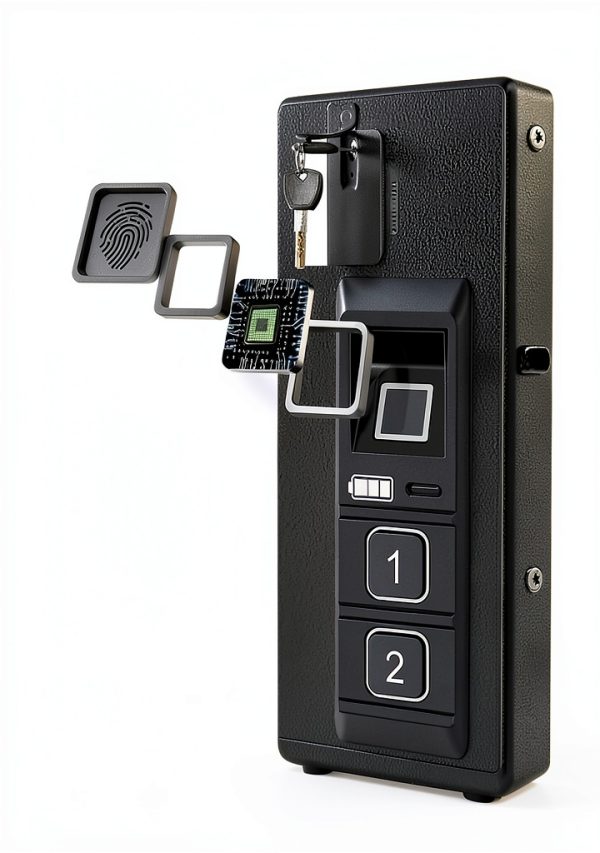 43.3" Tall Wall Safe Between Stud, In Wall Safe With Removable Shelf, Hidden Gun Safe, Security Home safe For Storage Firearms Money Medicine-3