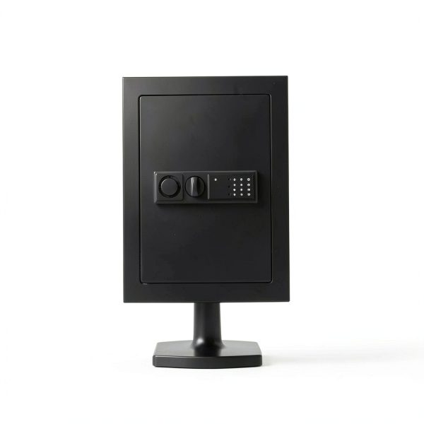 Electronic Wall Safe Giantex GT50957BK-HW Black Alloy Steel Cabinet-4