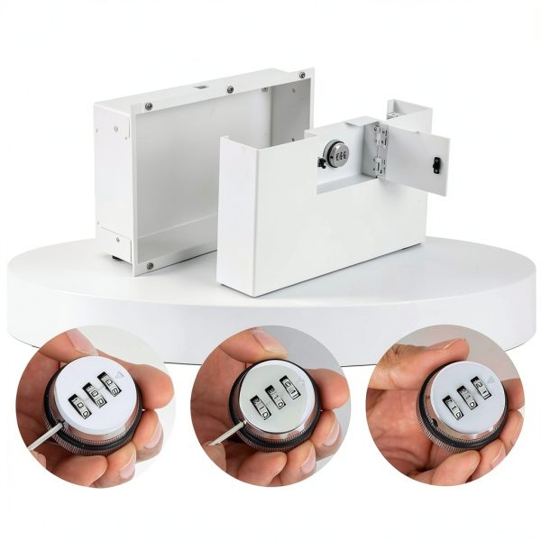 ​​Hidden Wall Safe​​,Seamlessly Embeds between Wall Columns,Built with Sturdy Metal, Combination Lock, and Disguising Photo Frame for Discreet, Reliable Security-2