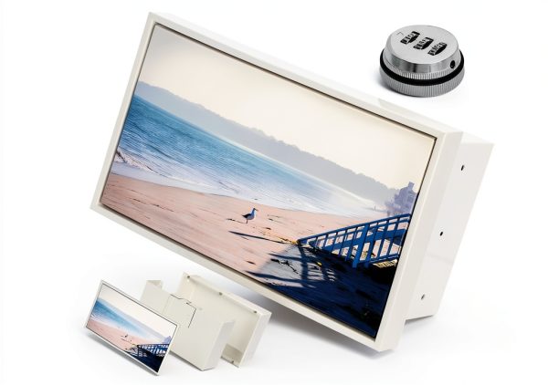​​Hidden Wall Safe​​,Seamlessly Embeds between Wall Columns,Built with Sturdy Metal, Combination Lock, and Disguising Photo Frame for Discreet, Reliable Security-0