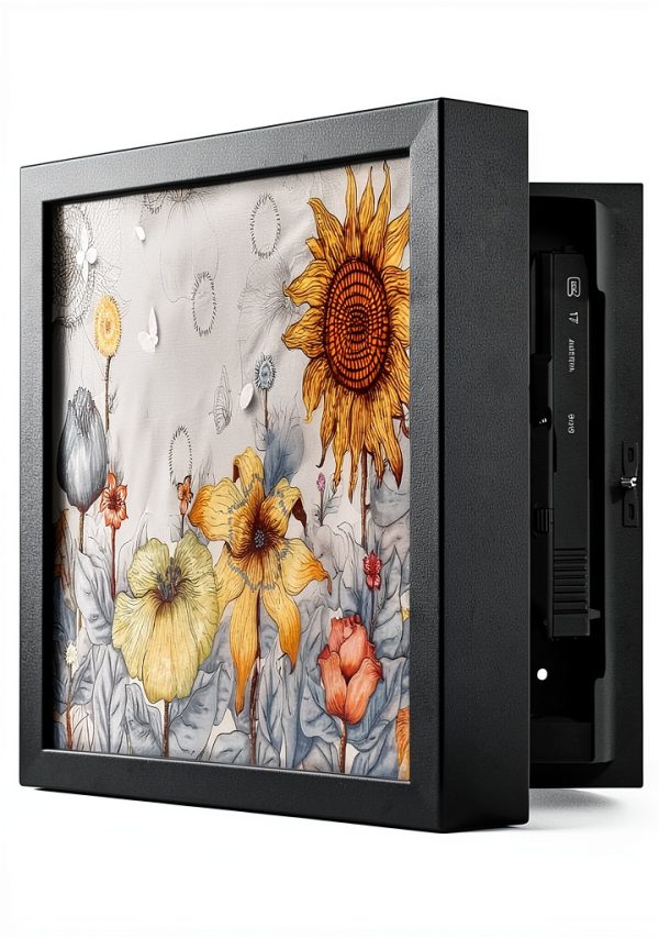 2 2 inch Ultra Thin Metal Hidden Safe by MODorlia Wall Mount Design-0