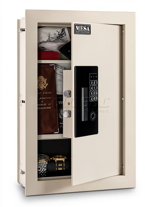 Mesa Safe Company Electronic Wall Safe MAWS2113E Cream-0