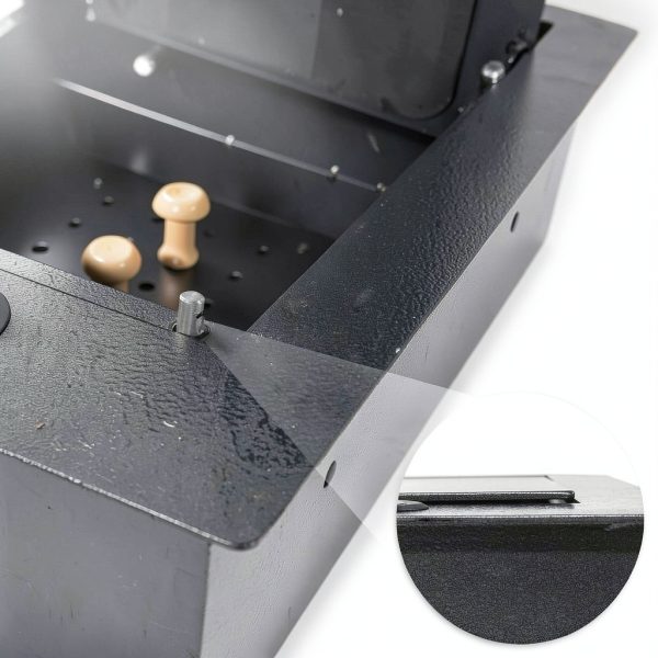 Hidden Wall Safe XDeer 0.405 cuft Portable Black Safe with Pegboard-2