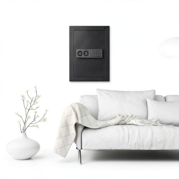 Wall Safe Goplus 22" Electronic Mount Safe with Digital Keypad Black-6