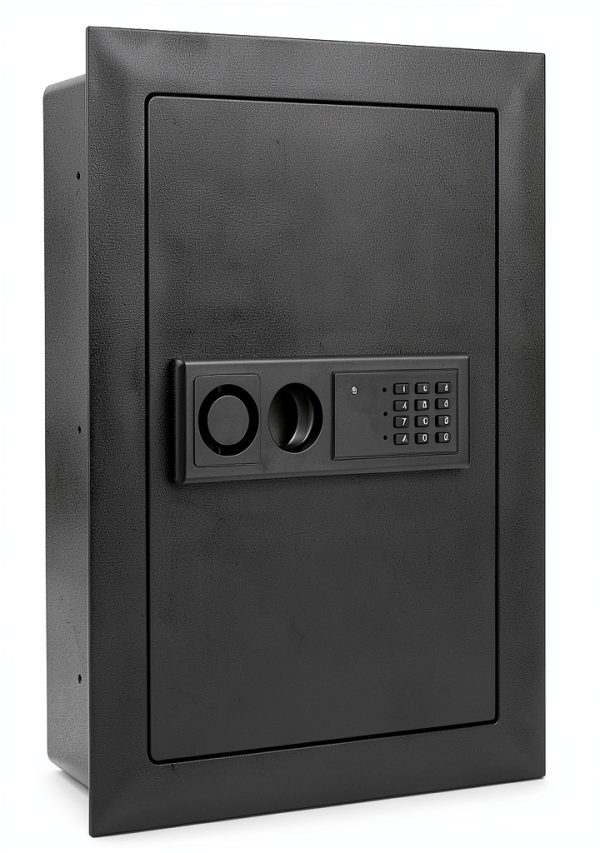 Wall Safe Goplus 22" Electronic Mount Safe with Digital Keypad Black-0